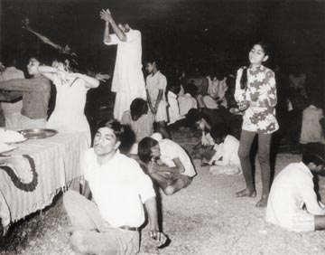 bhava during kirtan in Agra