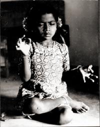 Girl in bhava samadhi